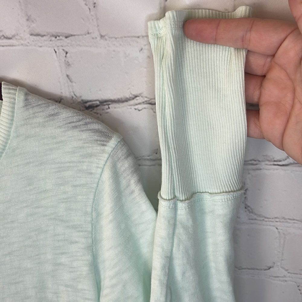 Ragdoll & Rockets Mint Long Sleeve Distressed Top Girls Size Large - Picture 4 of 6